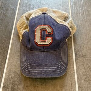 Legacy Blue and Tan Mesh Cap